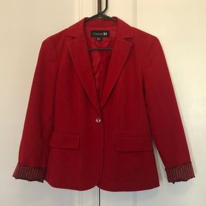 Red Forever 21 Blazer